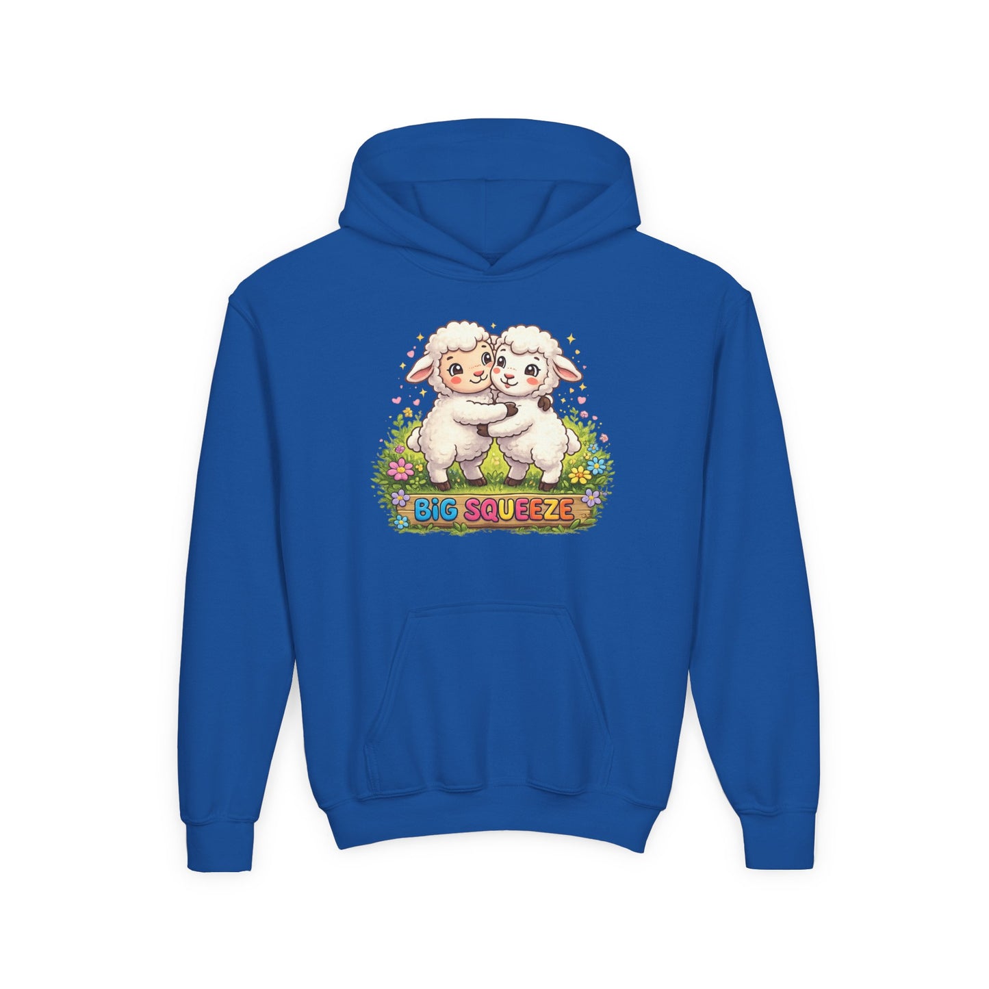 Big Squeeze Lamb Youth Heavy Blend Hooded Sweatshirt