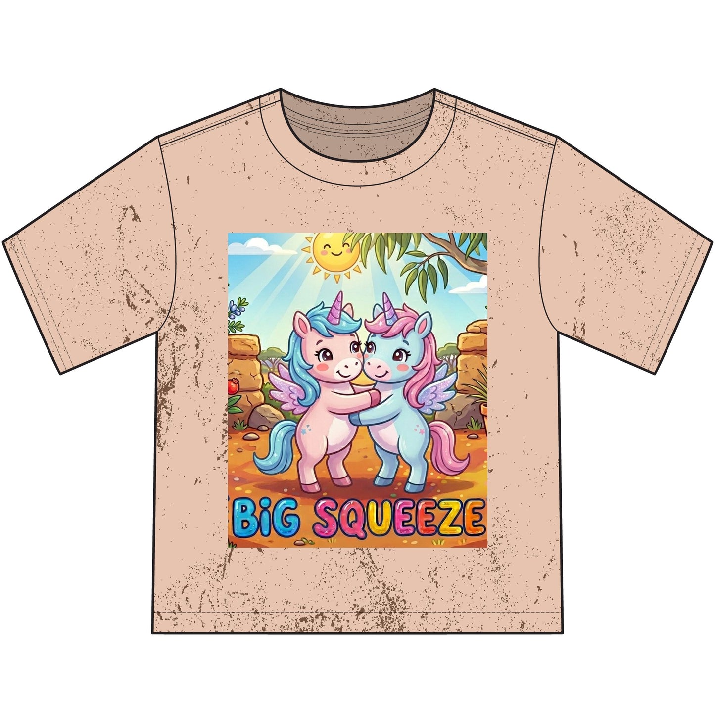 Big Squeeze Unicorn Heavyweight Color Blast Youth T-Shirt