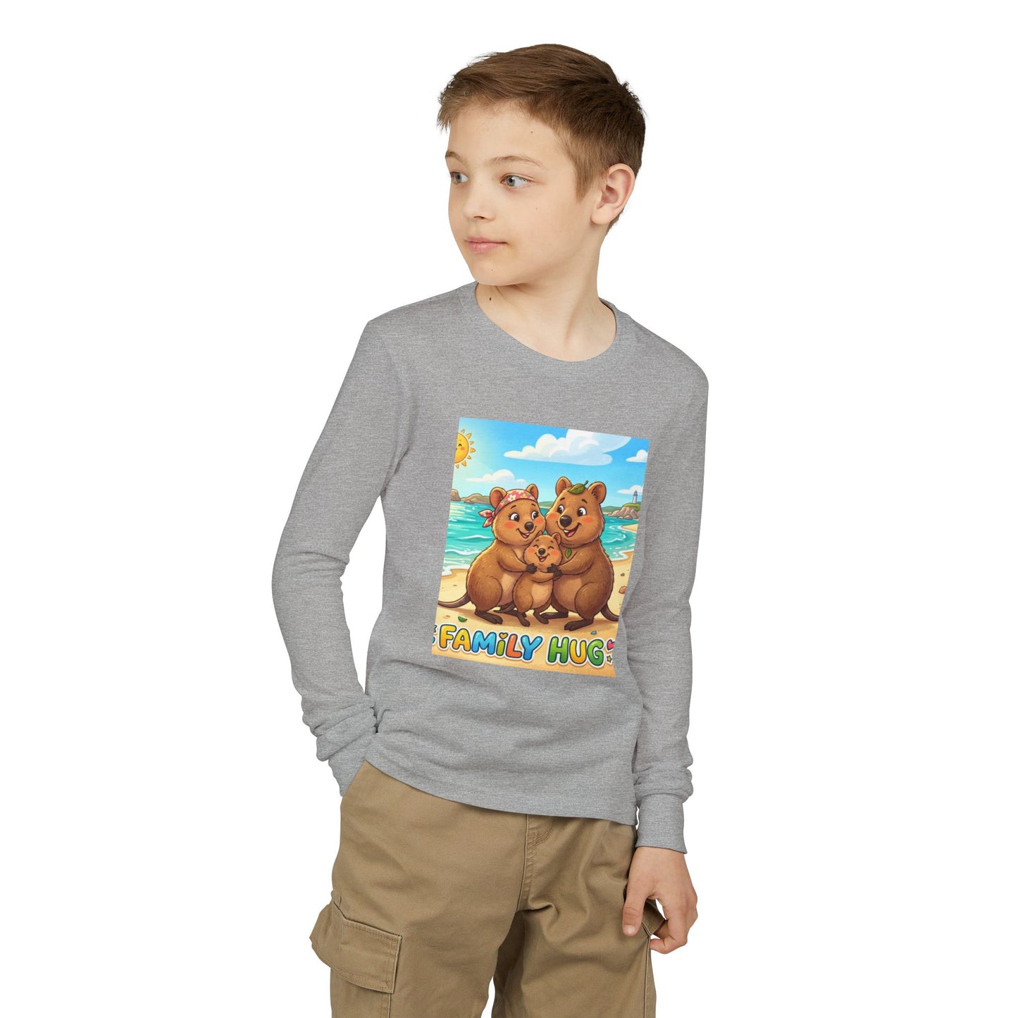 Family Hug Quokka Youth Jersey Long Sleeve Tee