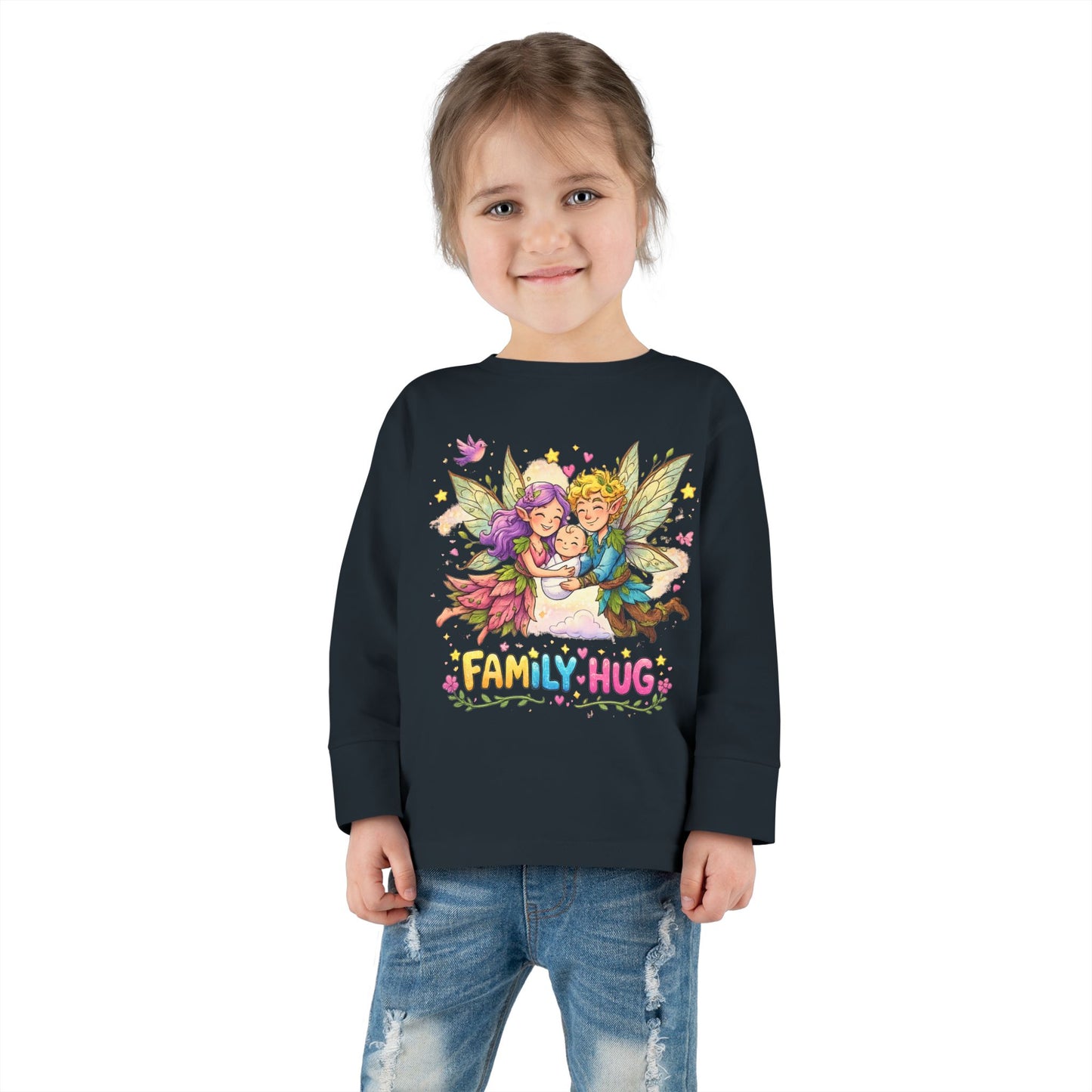 Family Hug Fairy Toddler Long Sleeve Tee