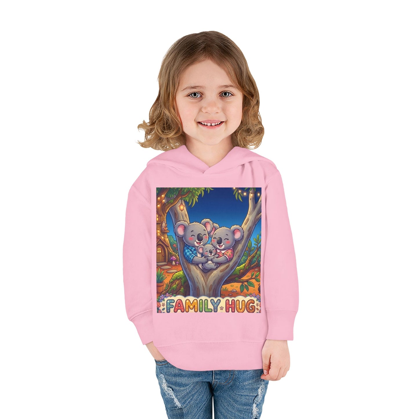 Family Hug Koala Toddler Pullover Fleece Hoodie