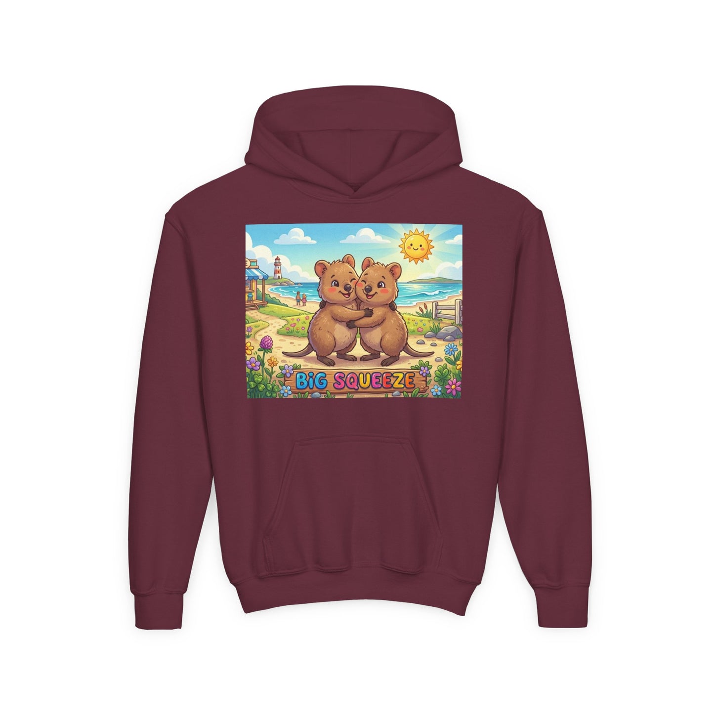 Big Squeeze Quokka Youth Heavy Blend Hooded Sweatshirt