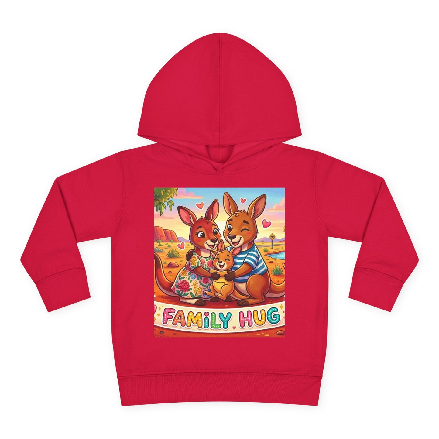 Family Hug Kangaroo Toddler Pullover Fleece Hoodie