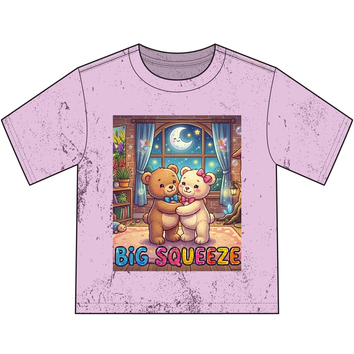 Big Squeeze Teddy Heavyweight Color Blast Youth T-Shirt