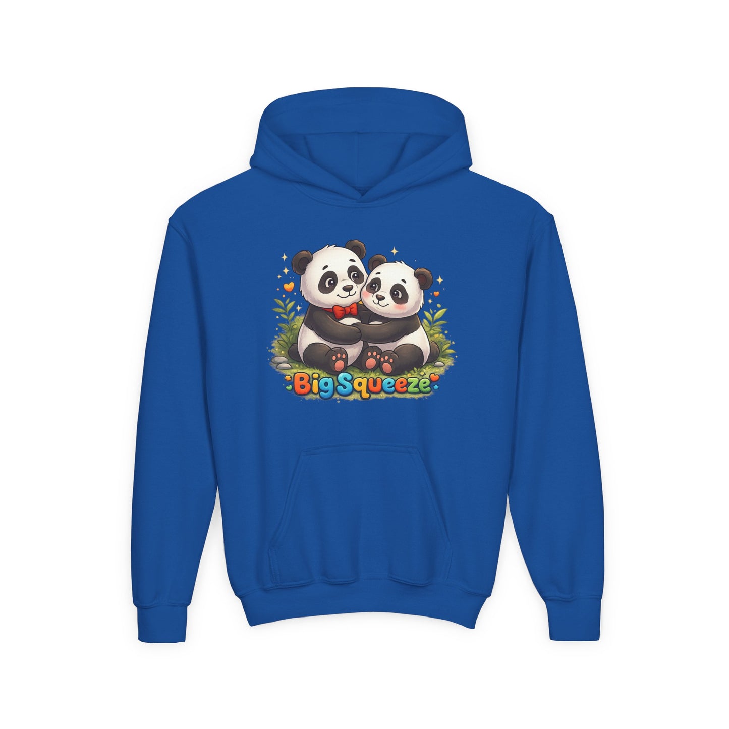 Big Squeeze Panda Youth Heavy Blend Hooded Sweatshirt