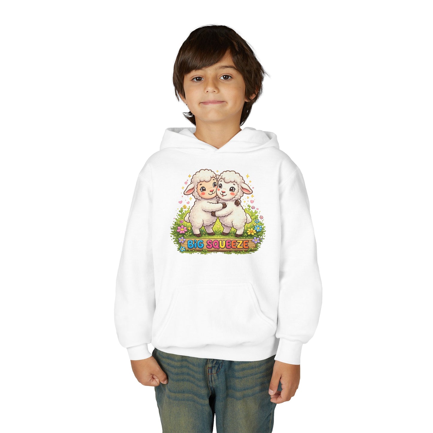 Big Squeeze Lamb Youth Heavy Blend Hooded Sweatshirt