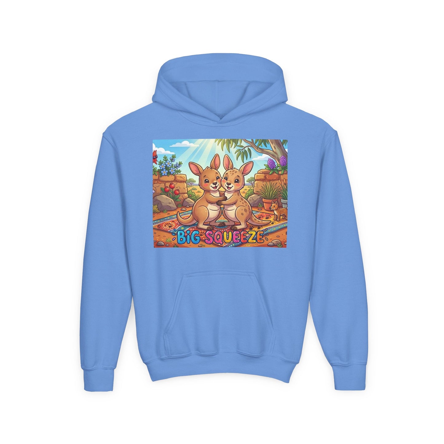 Big Squeeze Kangaroo Youth Heavy Blend Hooded Sweatshirt