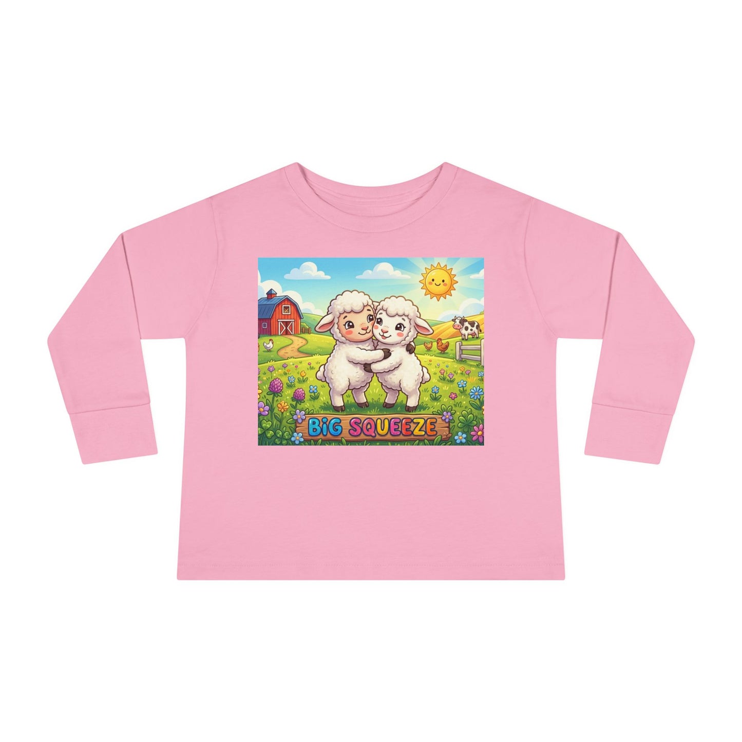 Big Squeeze Lamb Toddler Long Sleeve Tee