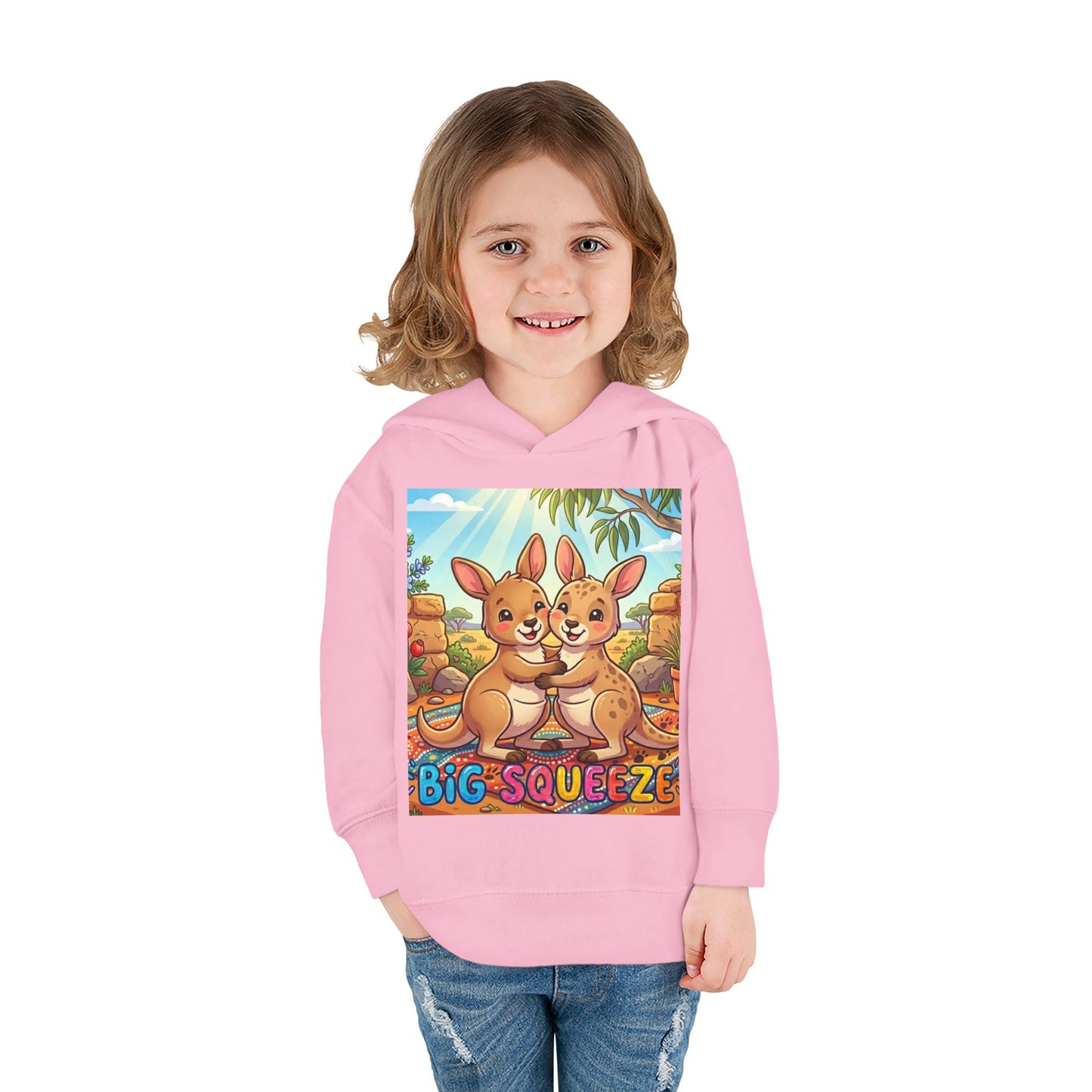 Big Squeeze Kangaroo Toddler Pullover Fleece Hoodie