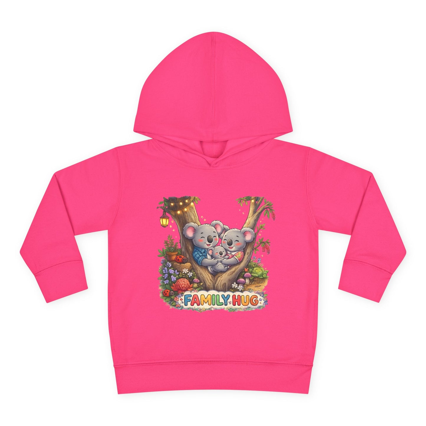 Family Hug Koala Toddler Pullover Fleece Hoodie