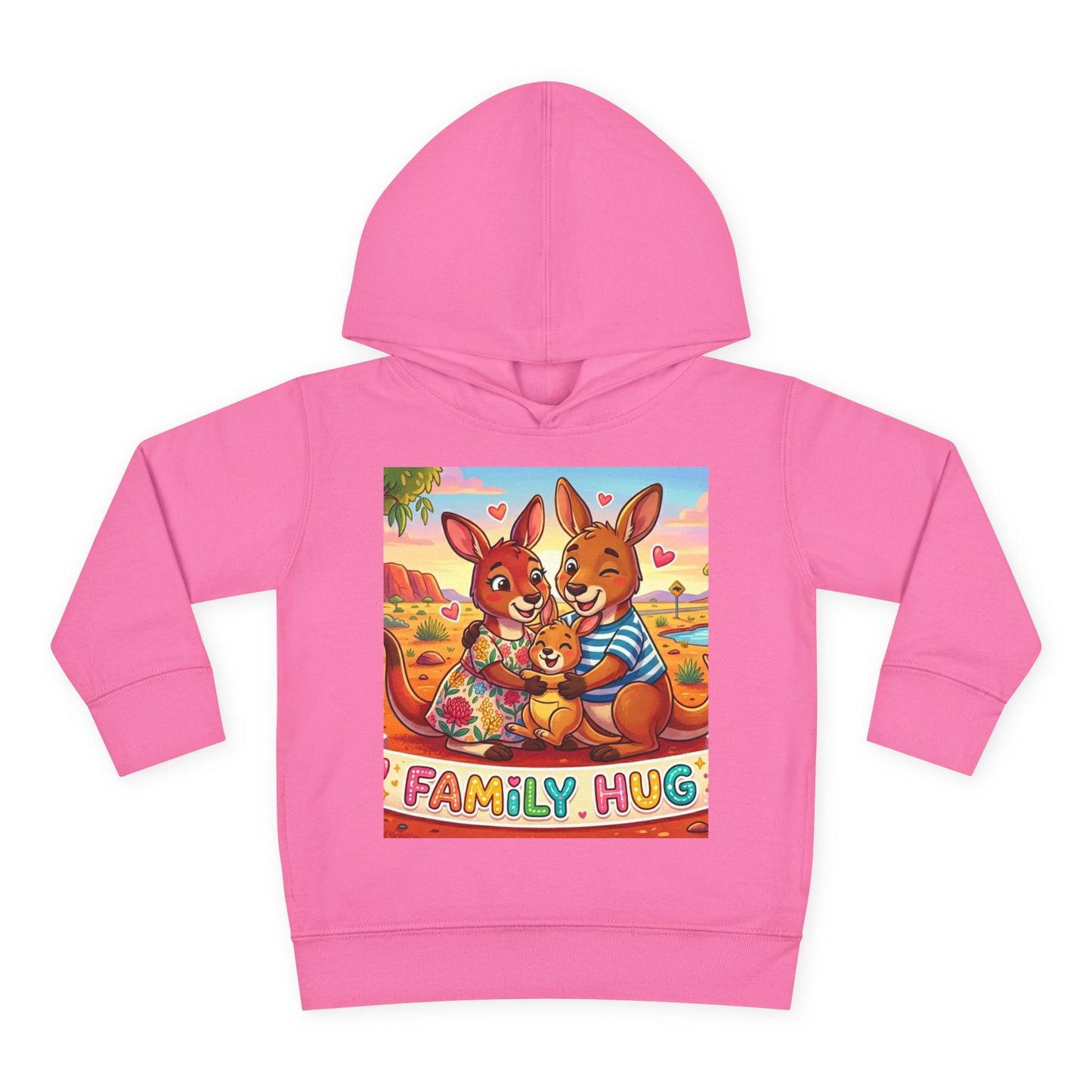 Family Hug Kangaroo Toddler Pullover Fleece Hoodie