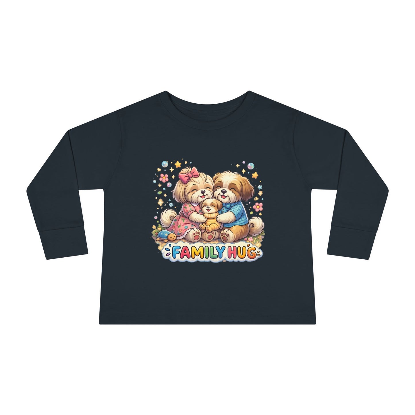 Family Hug Shih Tzu Toddler Long Sleeve Tee