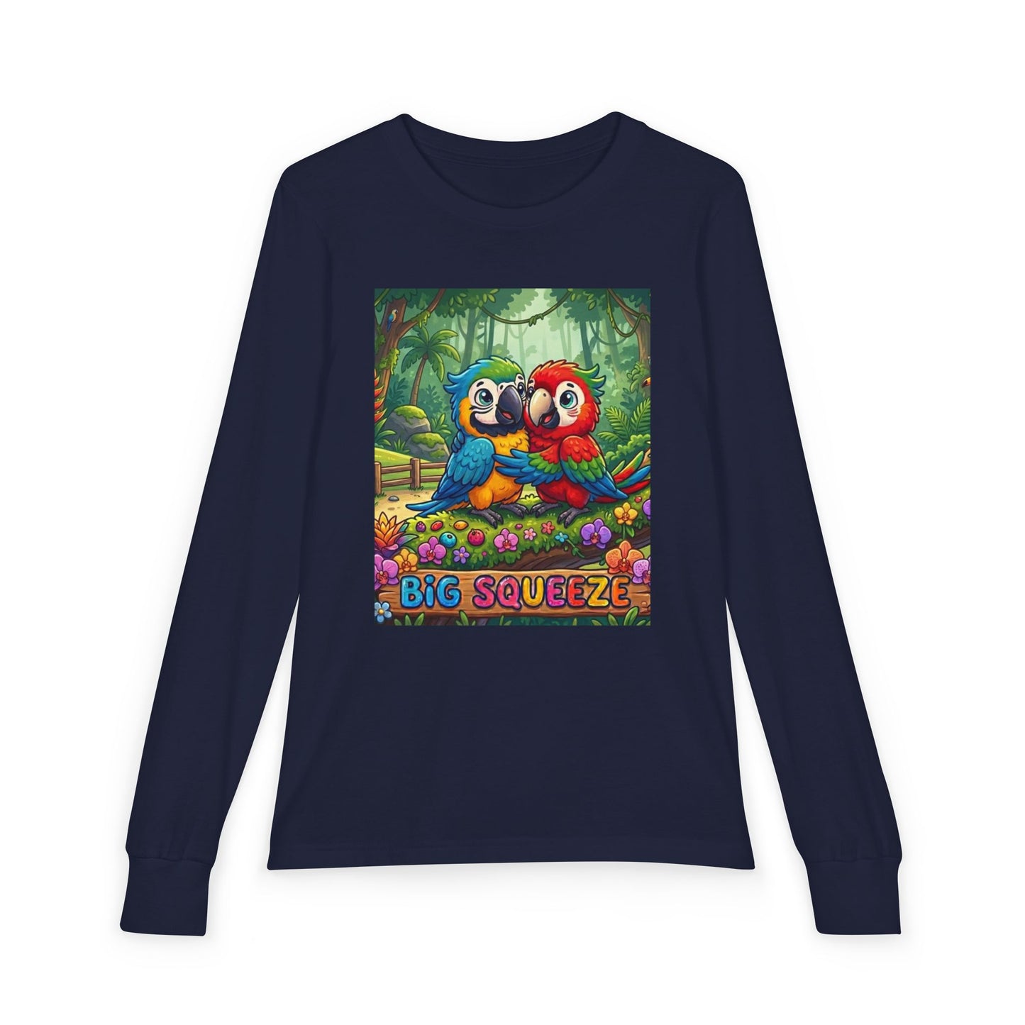 Big Squeeze Macaw Youth Jersey Long Sleeve Tee