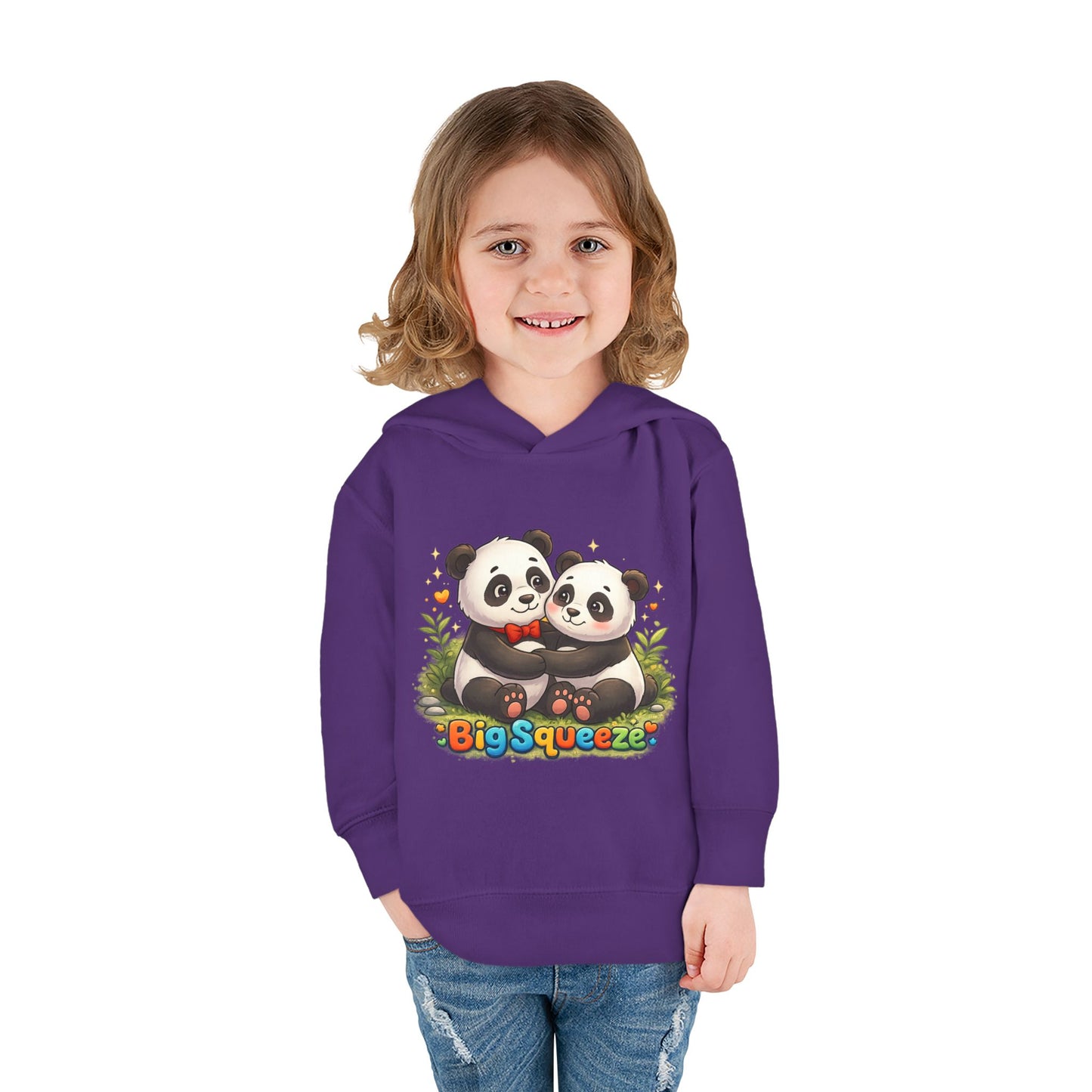 Big Squeeze Panda Toddler Pullover Fleece Hoodie