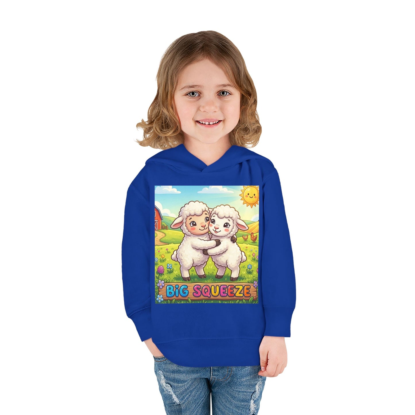 Big Squeeze Lamb Toddler Pullover Fleece Hoodie