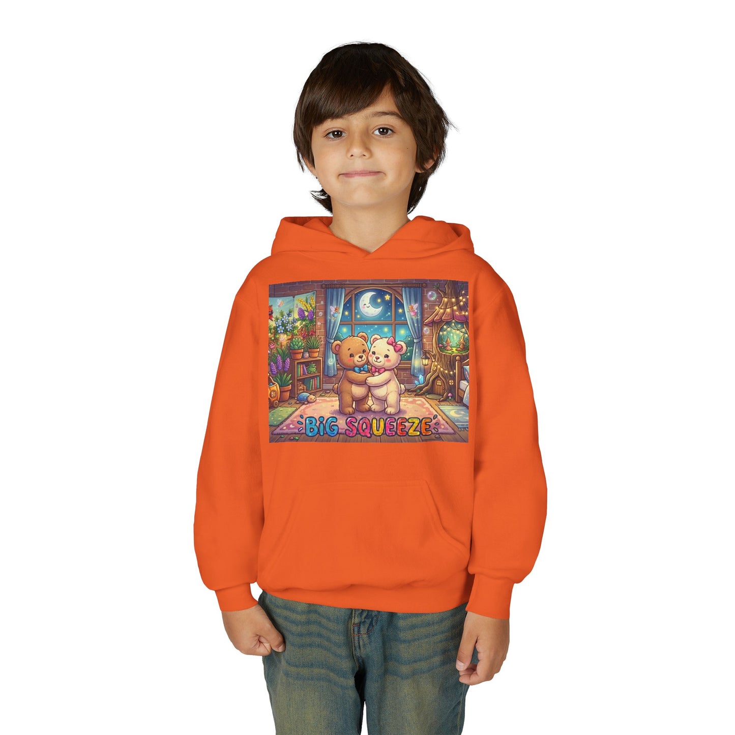 Big Squeeze Teddy Youth Heavy Blend Hooded Sweatshirt