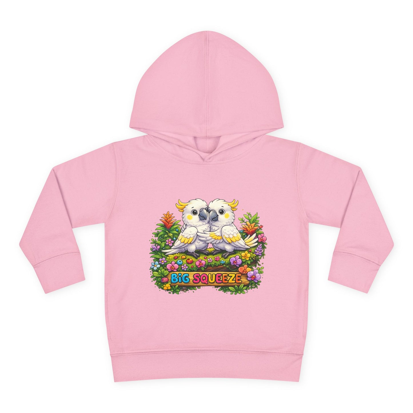 Big Squeeze Cockatoo Toddler Pullover Fleece Hoodie
