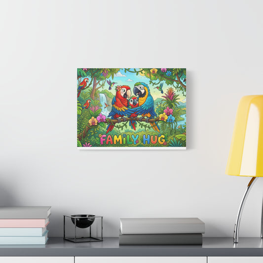 Family Hug Macaw Classic Canvas