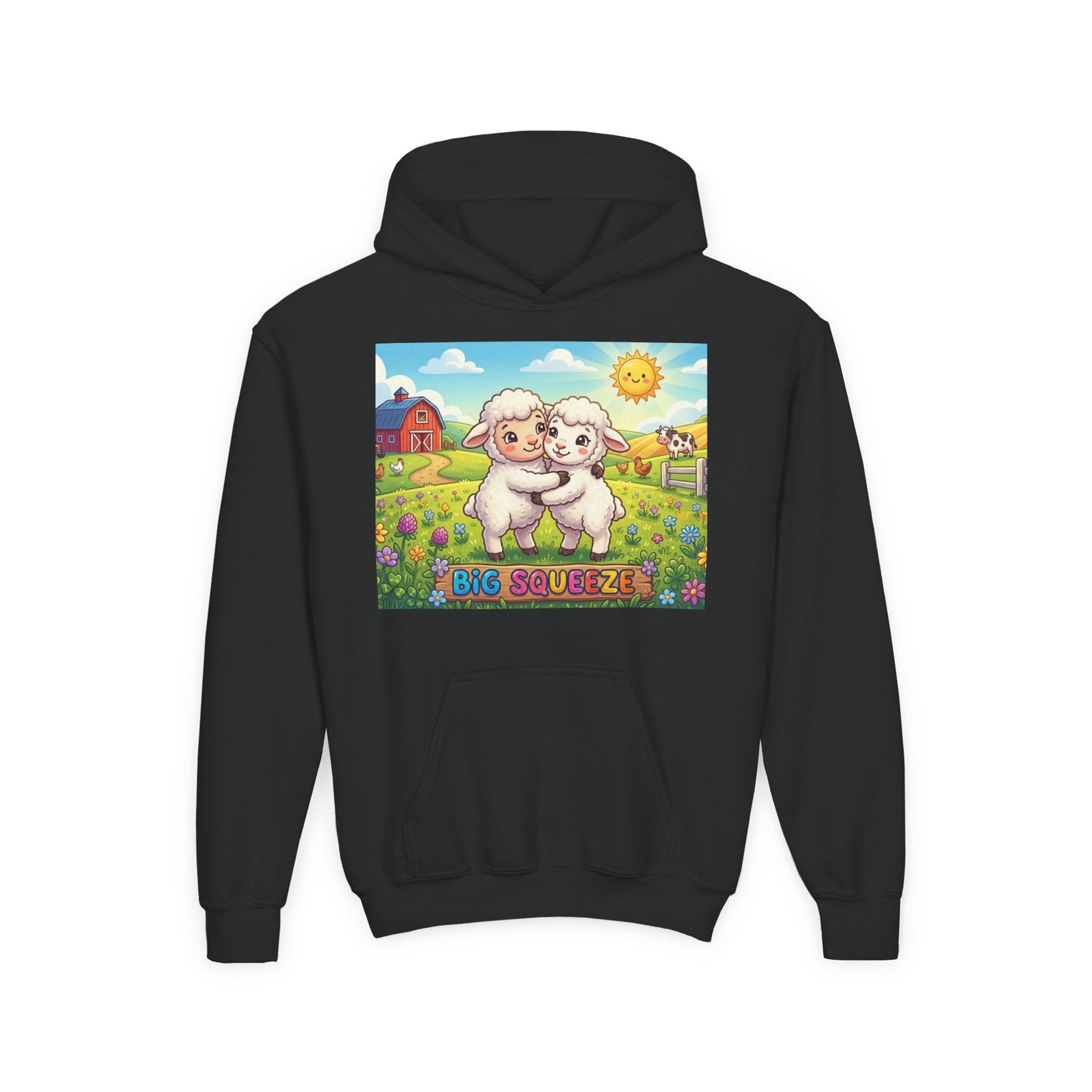 Big Squeeze Lamb Youth Heavy Blend Hooded Sweatshirt