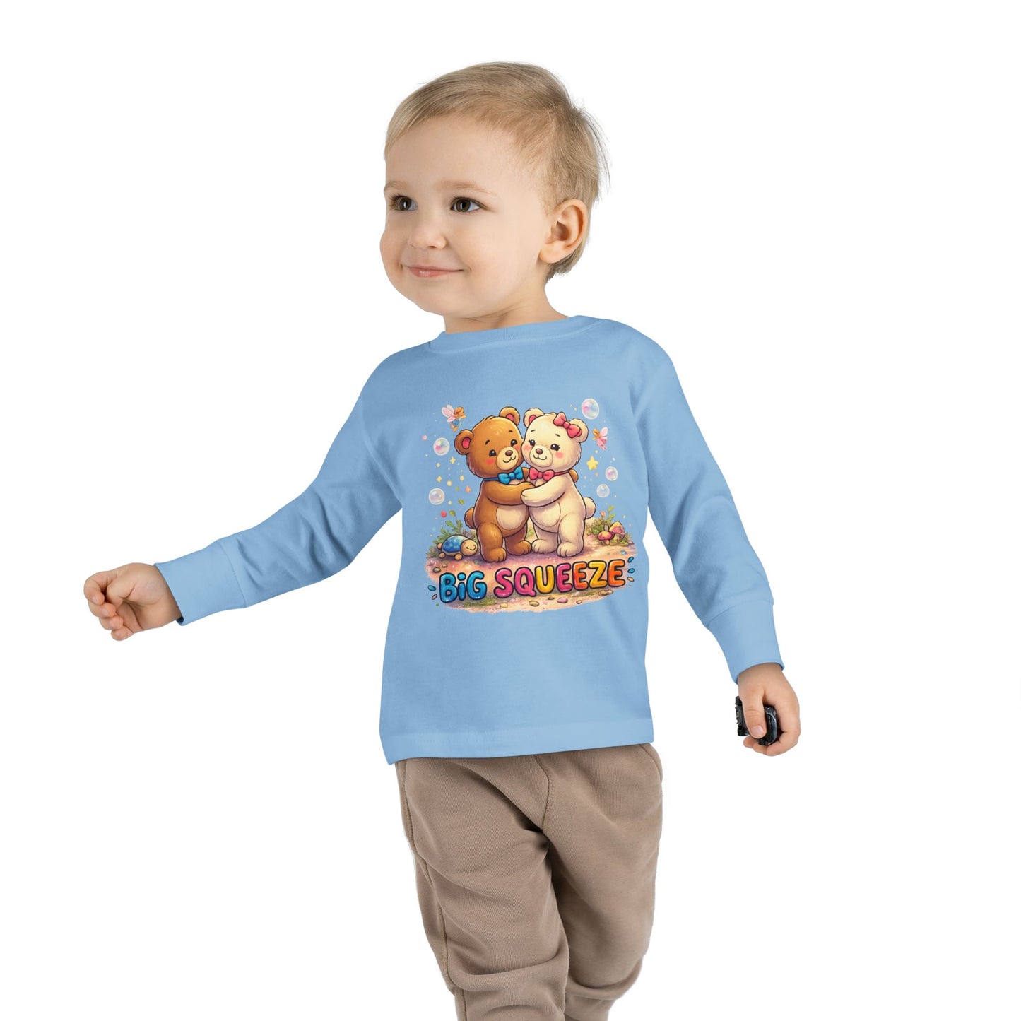 Big Squeeze Teddy Toddler Long Sleeve Tee