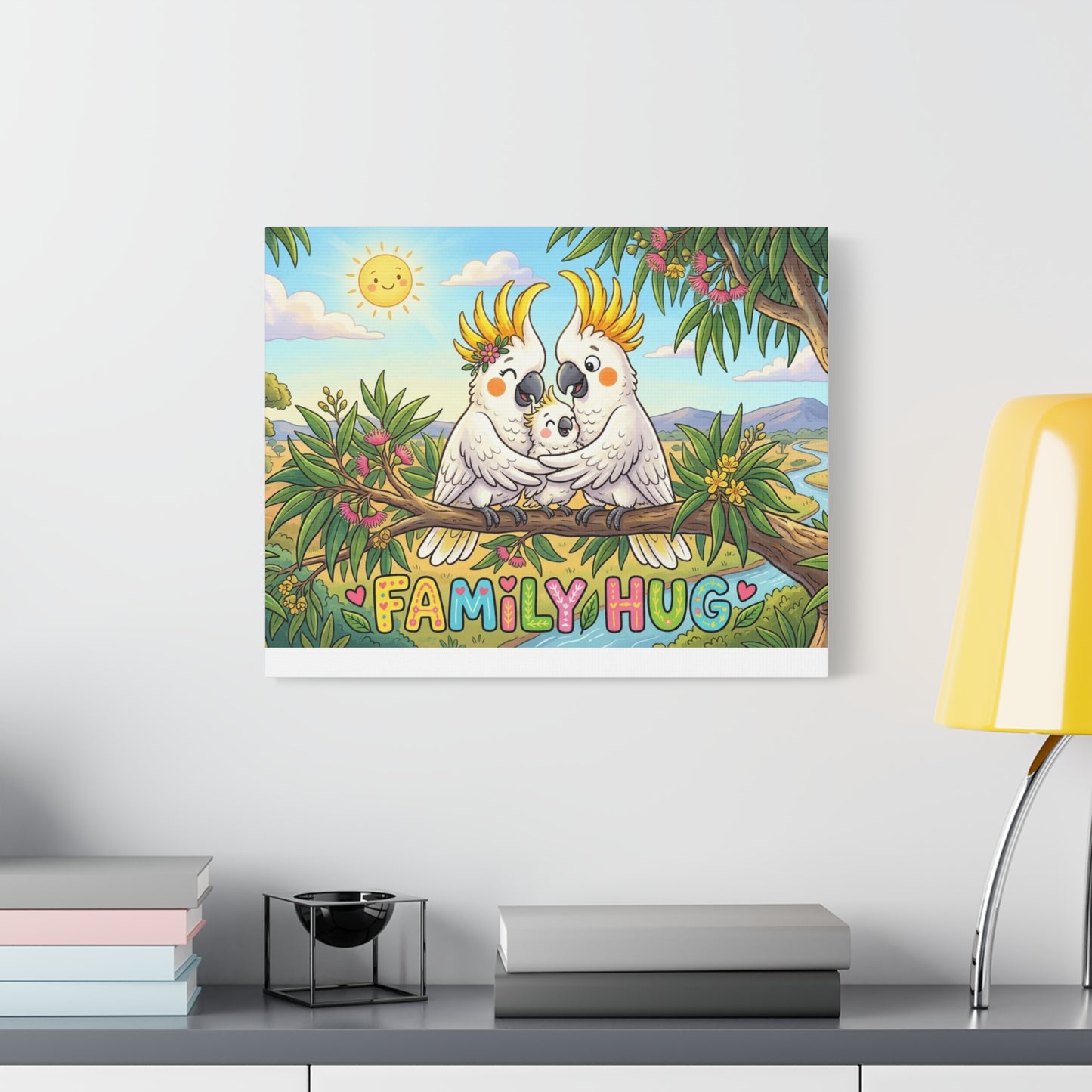 Family Hug Cockatoo Classic Canvas