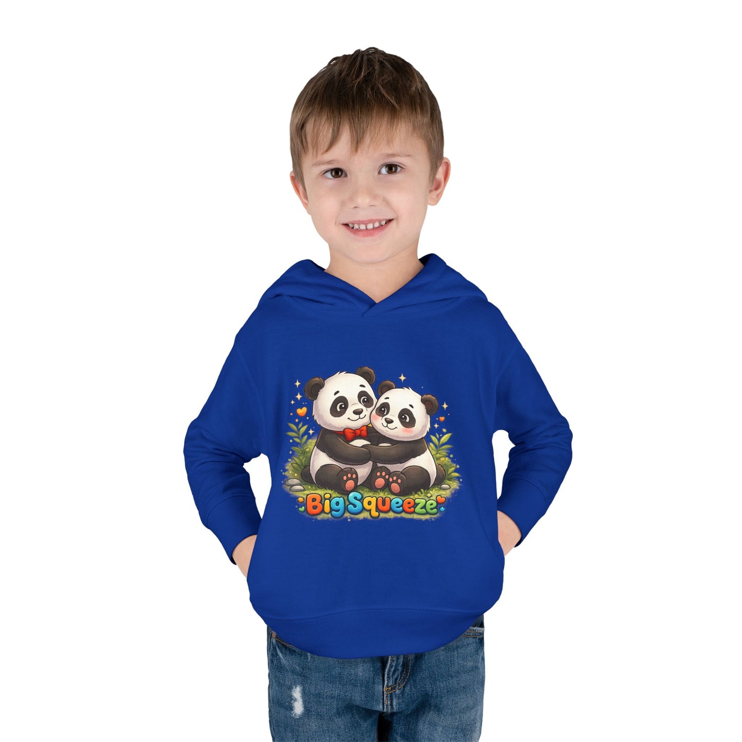 Big Squeeze Panda Toddler Pullover Fleece Hoodie