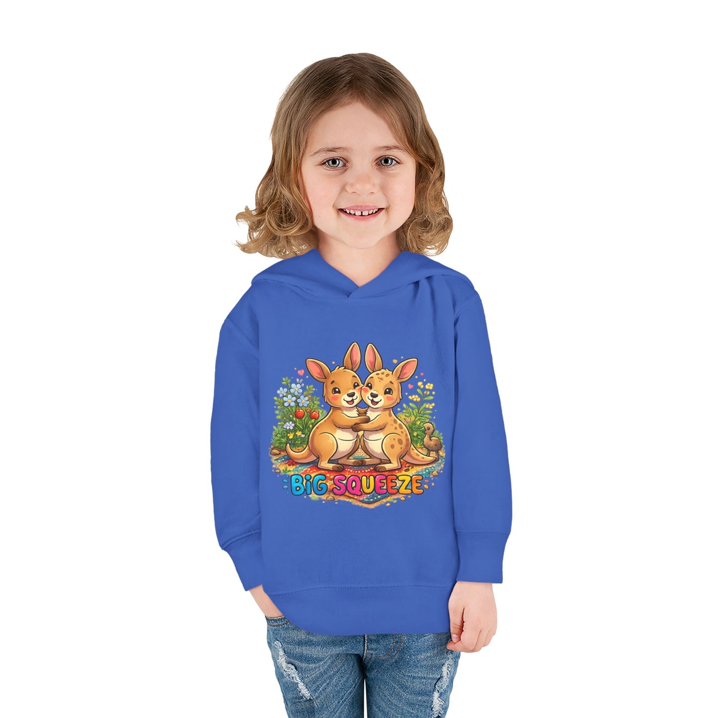 Big Squeeze Kangaroo Toddler Pullover Fleece Hoodie