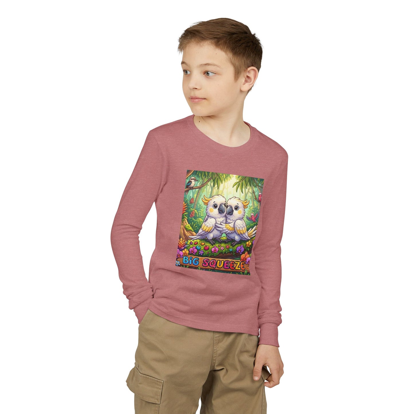 Big Squeeze Cockatoo Youth Jersey Long Sleeve Tee