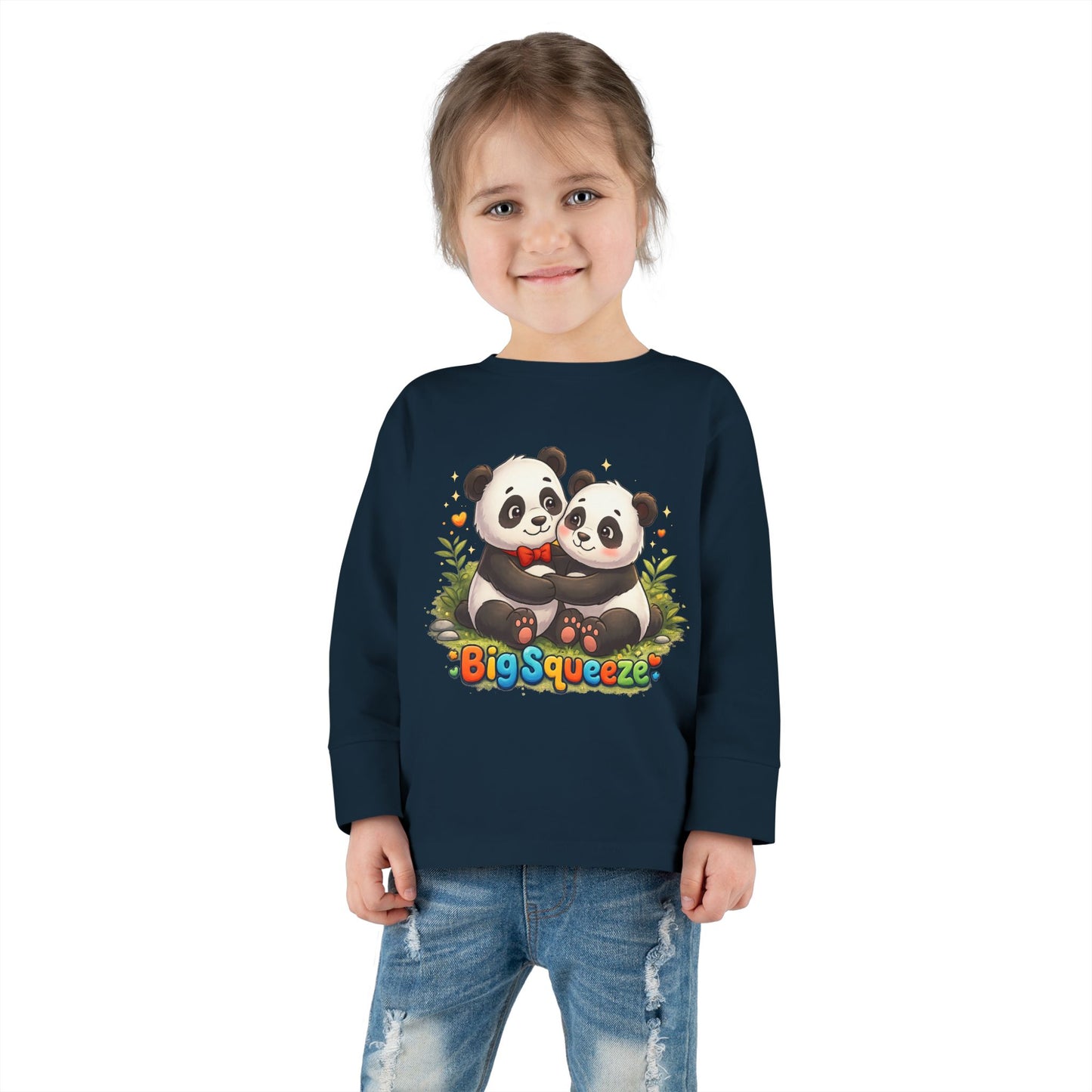 Big Squeeze Panda Toddler Long Sleeve Tee