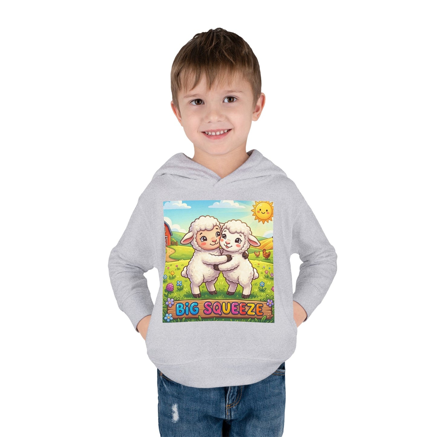 Big Squeeze Lamb Toddler Pullover Fleece Hoodie