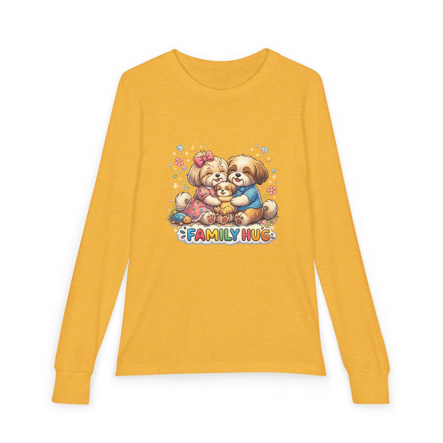 Family Hug Shih Tzu Youth Jersey Long Sleeve Tee