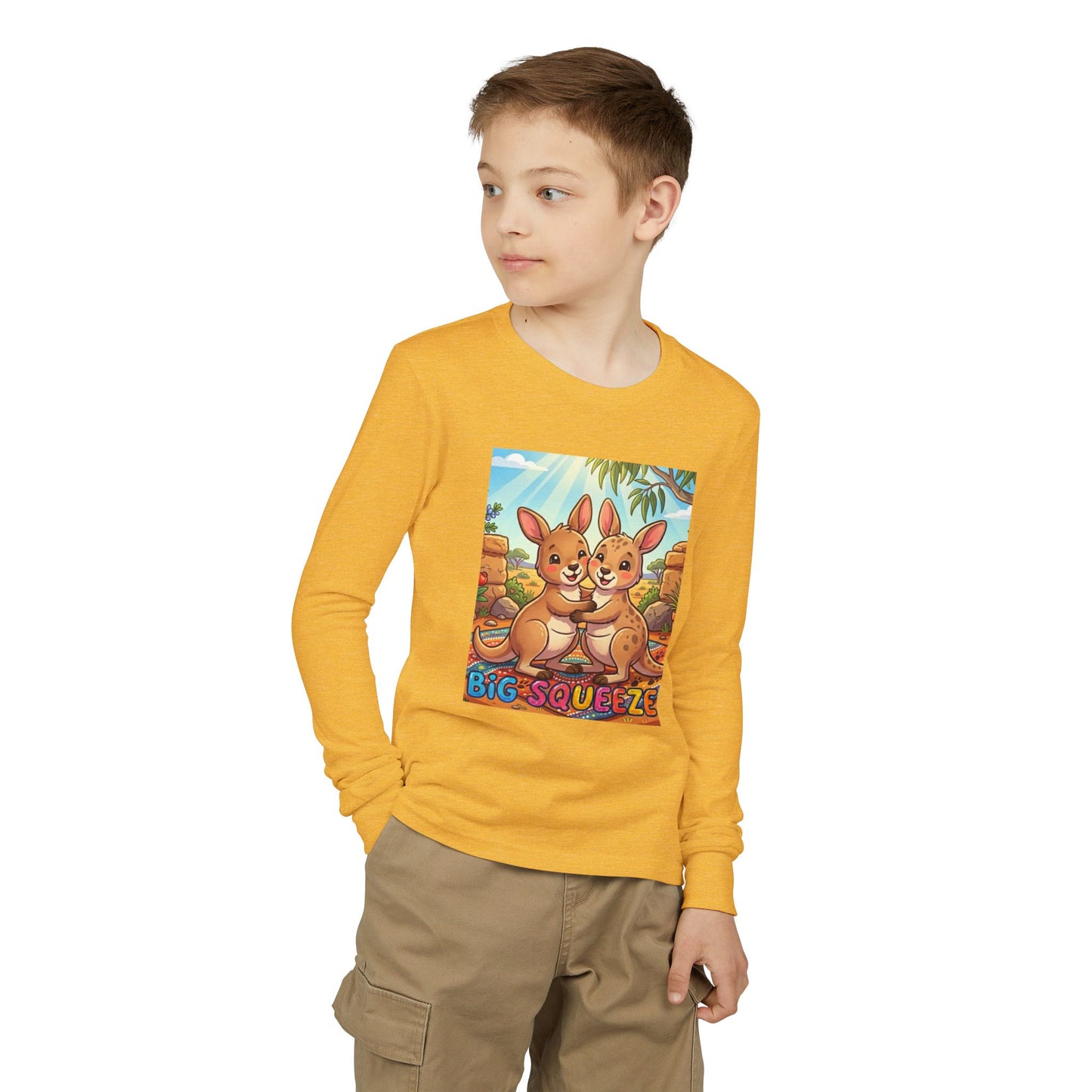 Big Squeeze Kangaroo Youth Jersey Long Sleeve Tee