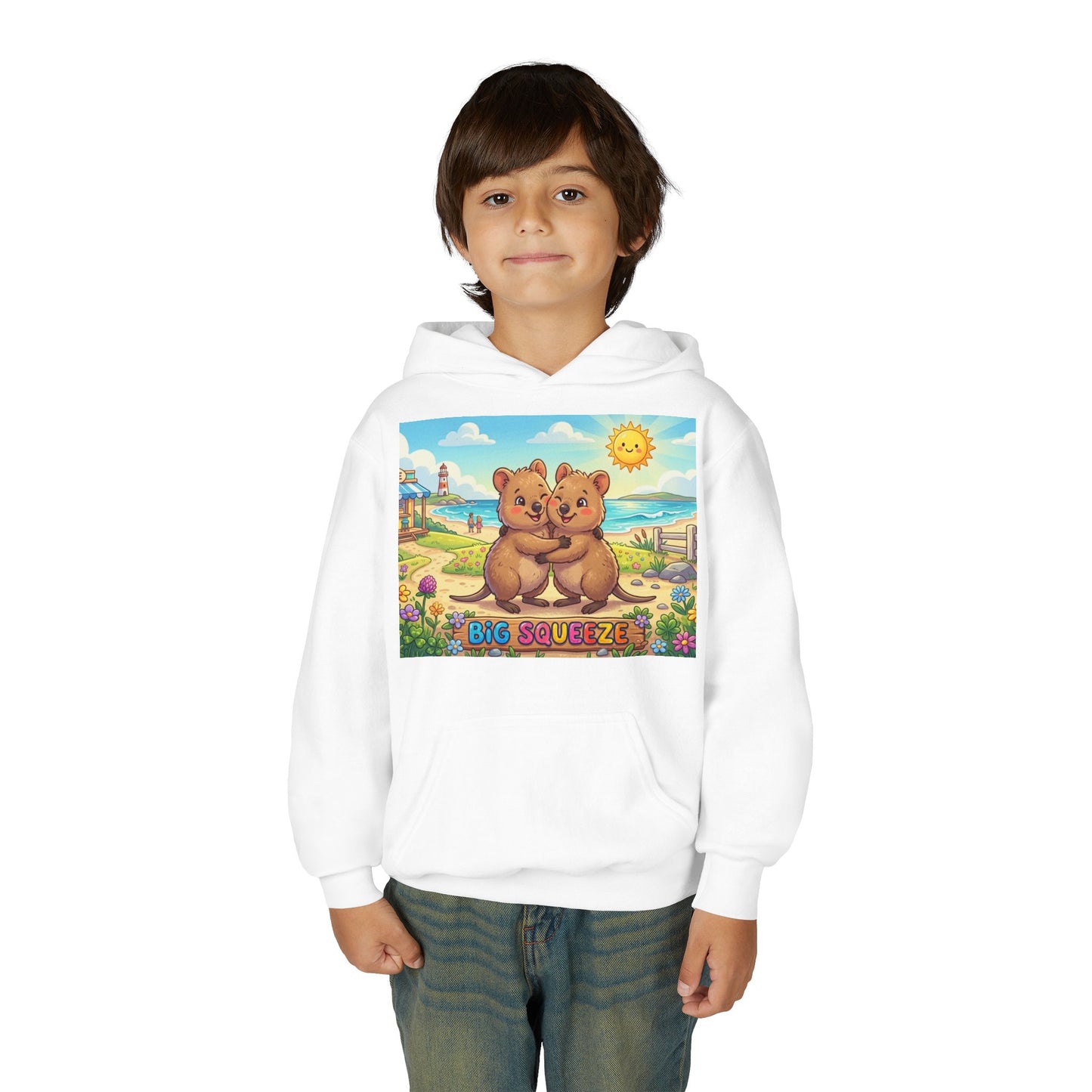 Big Squeeze Quokka Youth Heavy Blend Hooded Sweatshirt