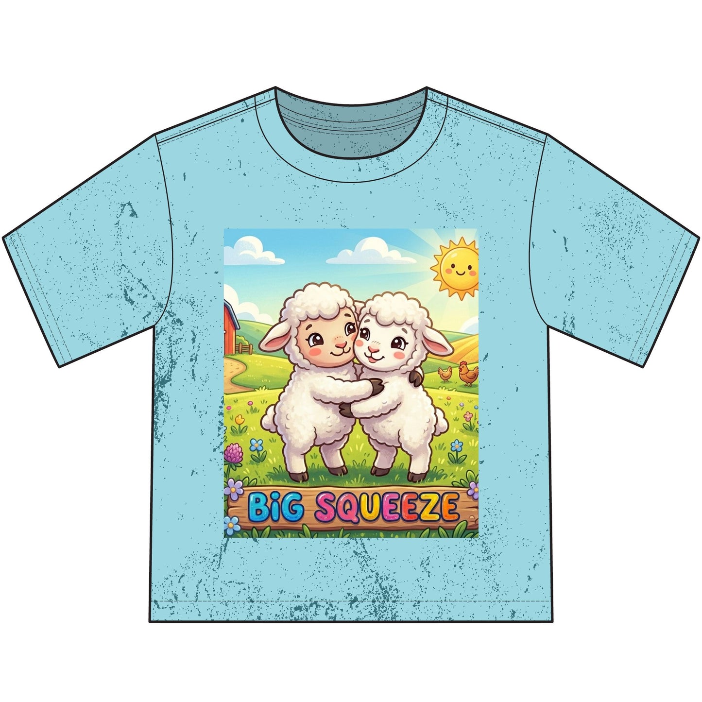 Big Squeeze Lamb Heavyweight Color Blast Youth T-Shirt