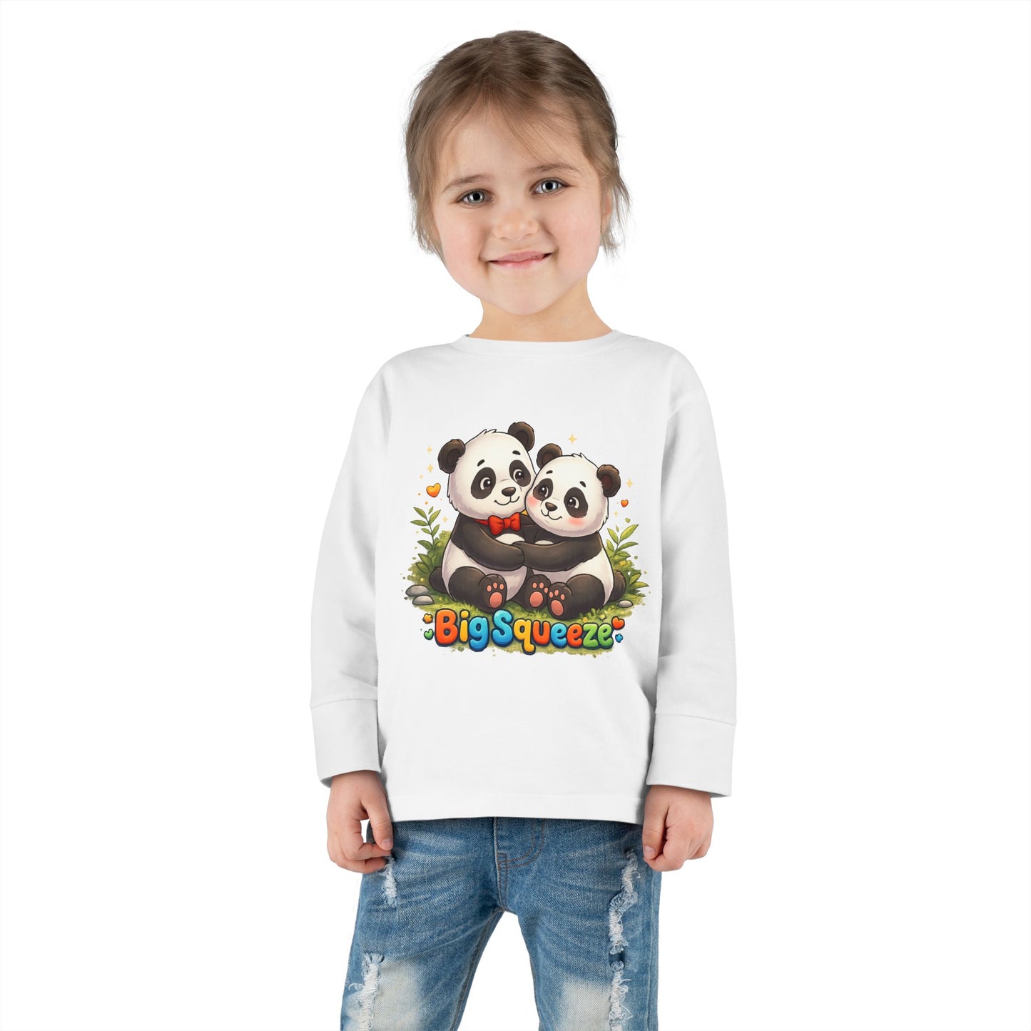 Big Squeeze Panda Toddler Long Sleeve Tee