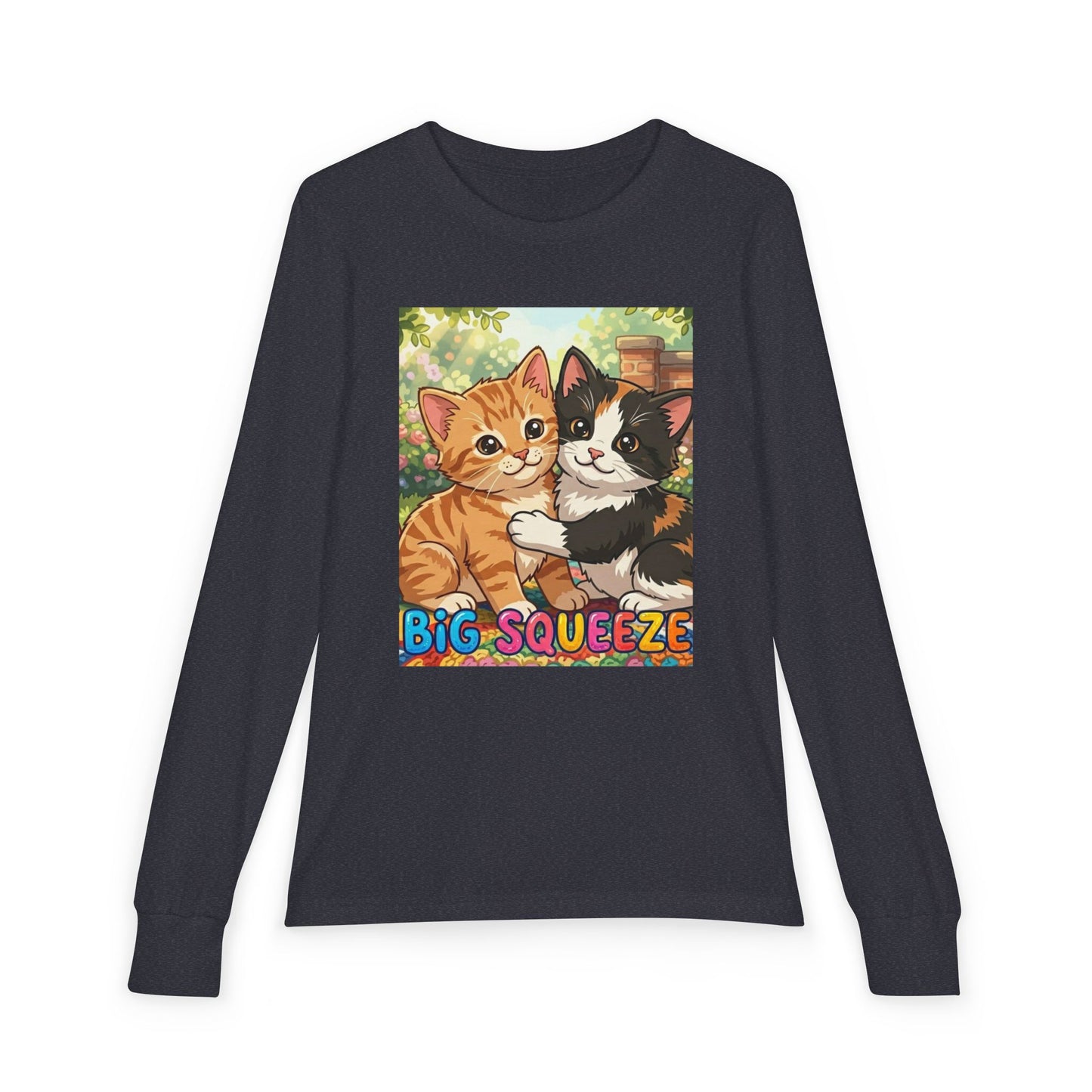 Big Squeeze Kitten Youth Jersey Long Sleeve Tee