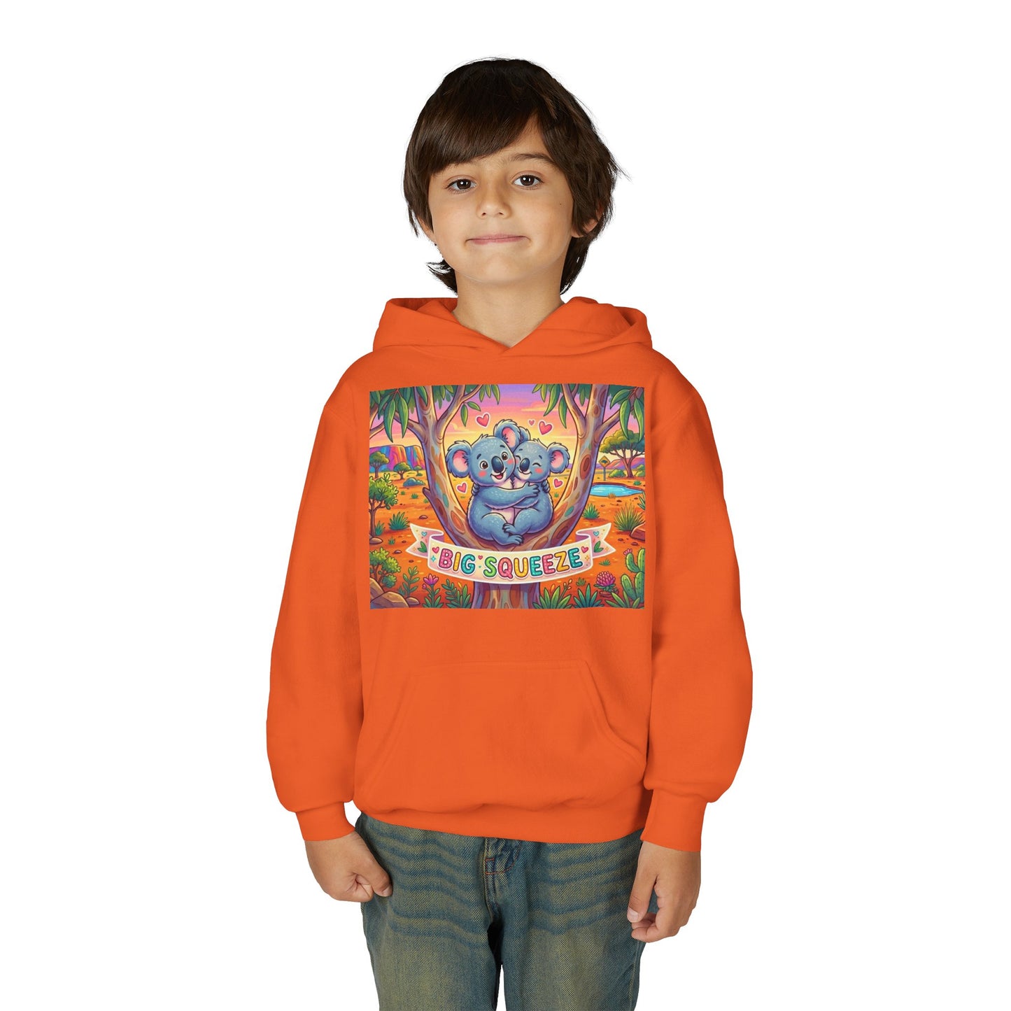 Big Squeeze Koala Youth Heavy Blend Hooded Sweatshirt