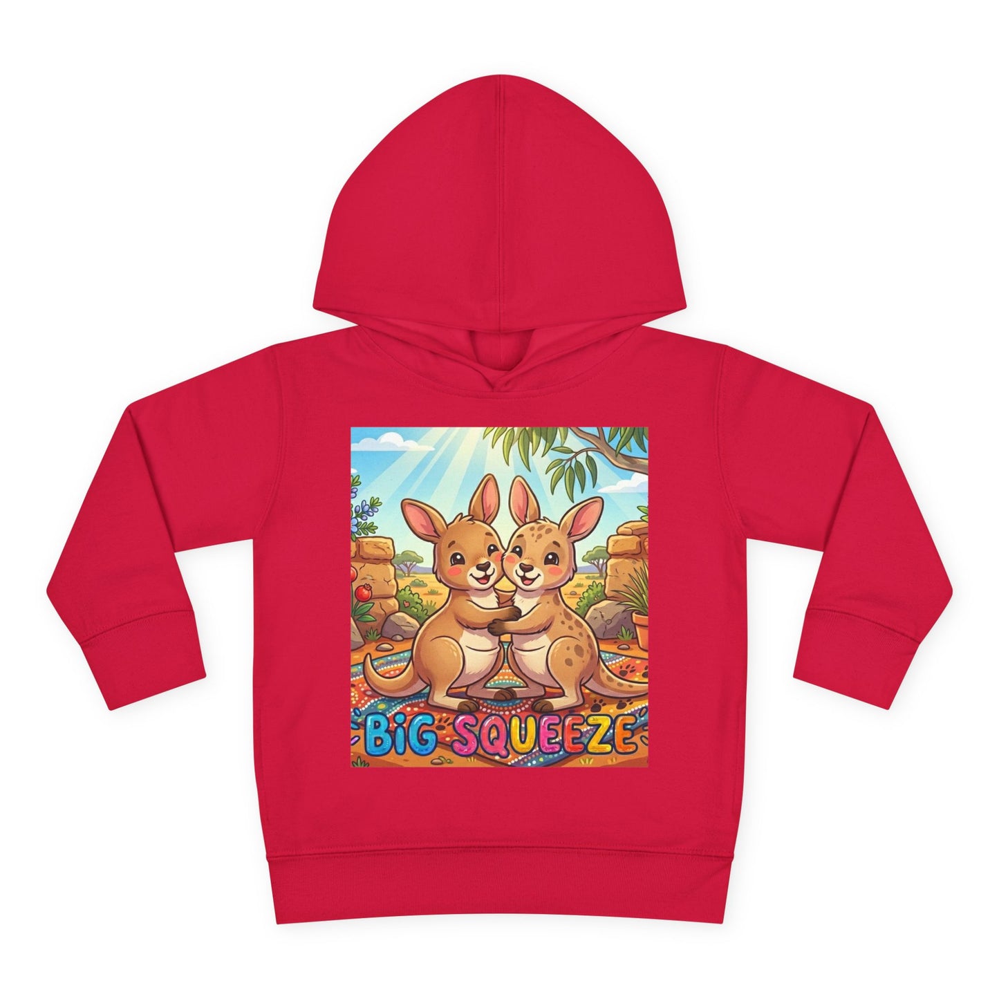 Big Squeeze Kangaroo Toddler Pullover Fleece Hoodie