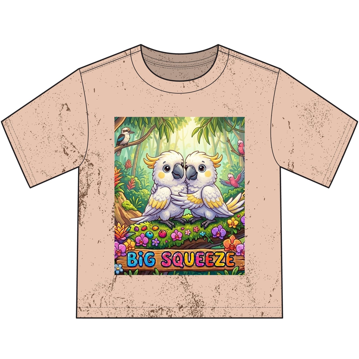 Big Squeeze Cockatoo Heavyweight Color Blast Youth T-Shirt
