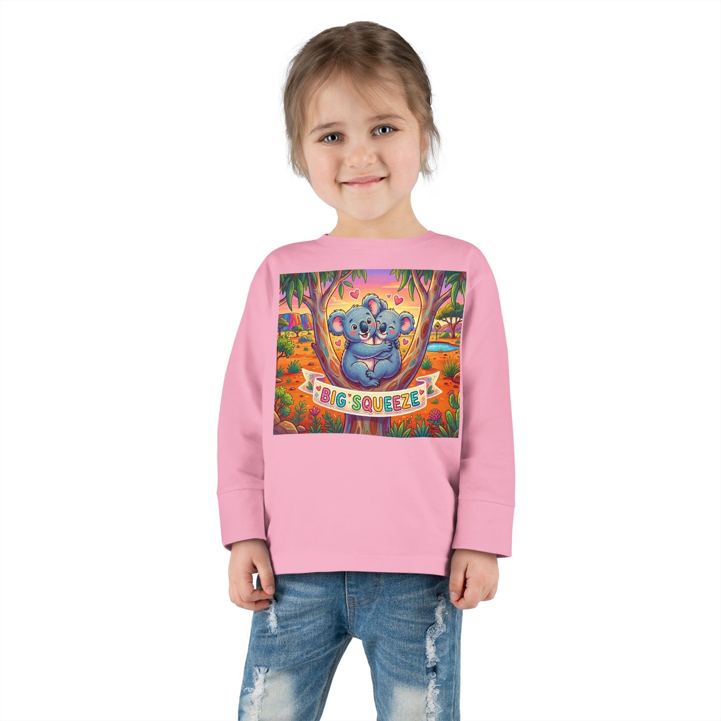 Big Squeeze Koala Toddler Long Sleeve Tee
