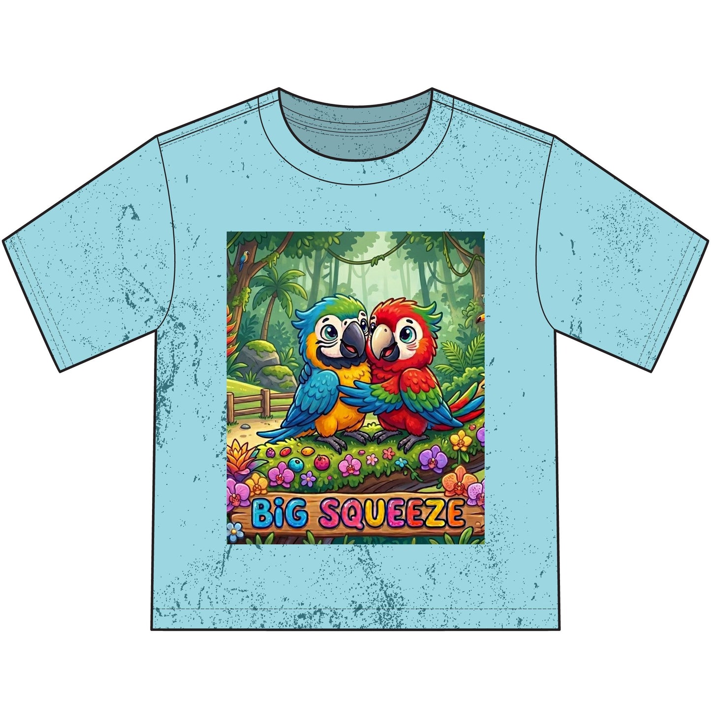 Big Squeeze Macaw Heavyweight Color Blast Youth T-Shirt