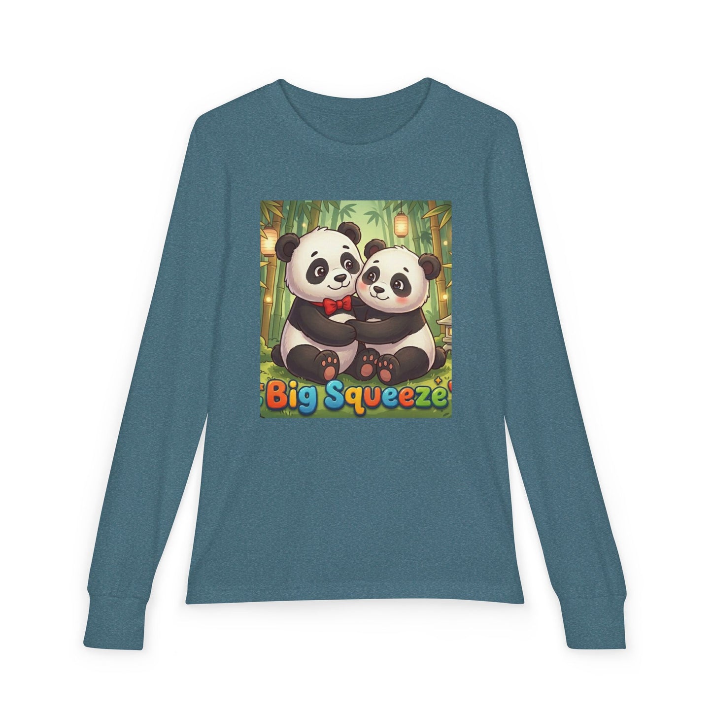 Big Squeeze Panda Youth Jersey Long Sleeve Tee