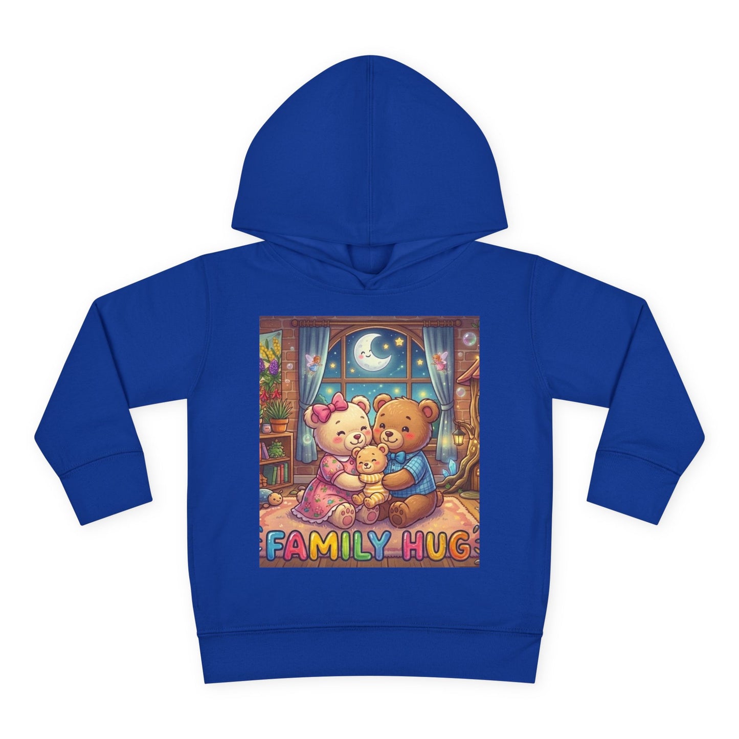 Family Hug Teddy Toddler Pullover Fleece Hoodie