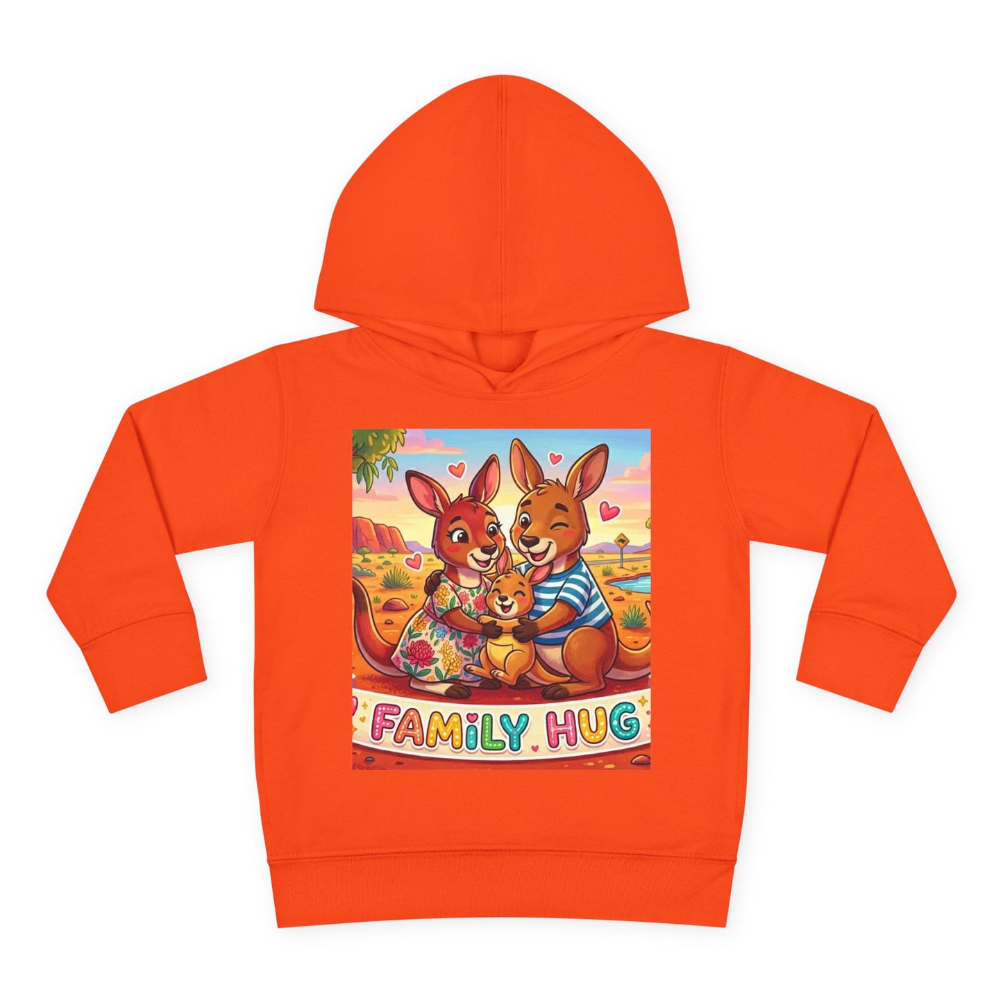 Family Hug Kangaroo Toddler Pullover Fleece Hoodie