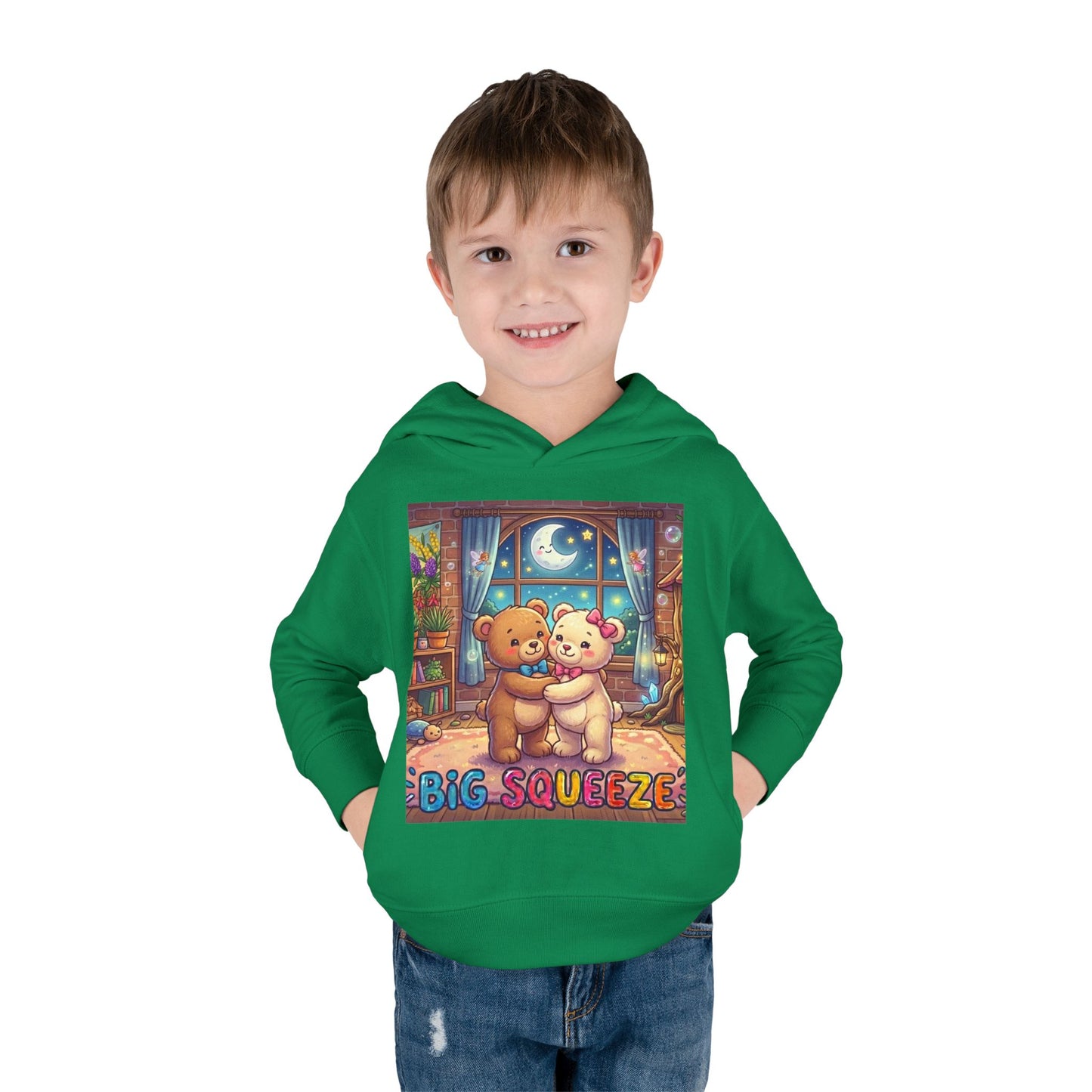 Big Squeeze Teddy Toddler Pullover Fleece Hoodie