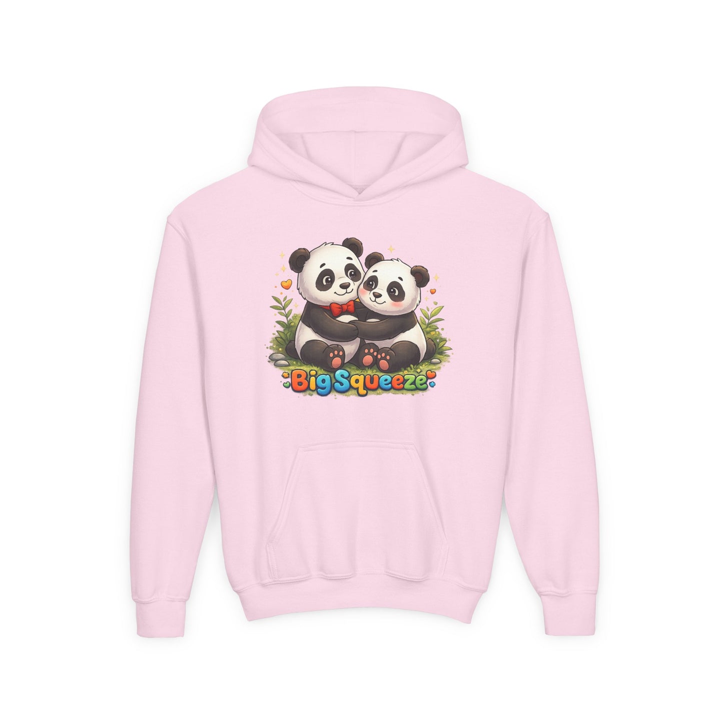 Big Squeeze Panda Youth Heavy Blend Hooded Sweatshirt