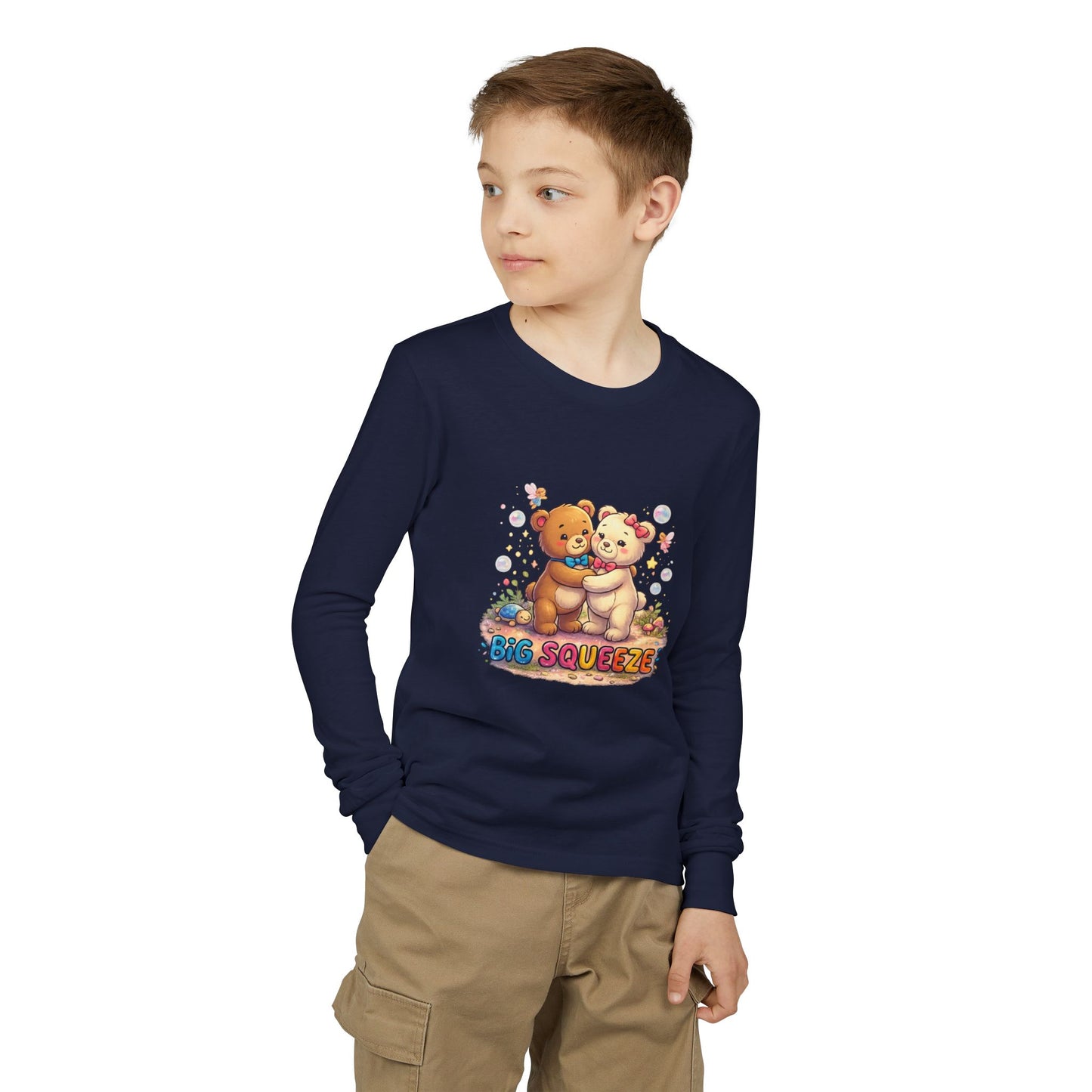 Big Squeeze Teddy Youth Jersey Long Sleeve Tee