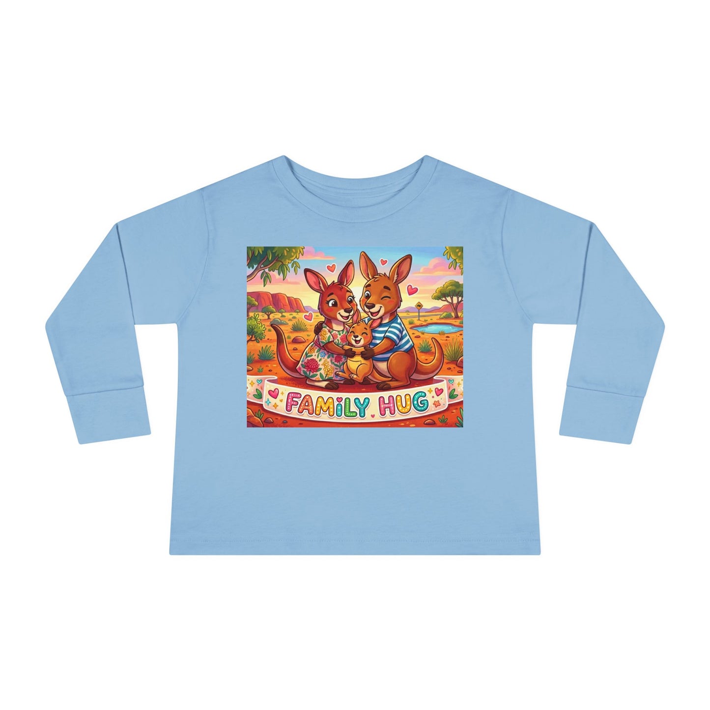 Family Hug Kangaroo Toddler Long Sleeve Tee