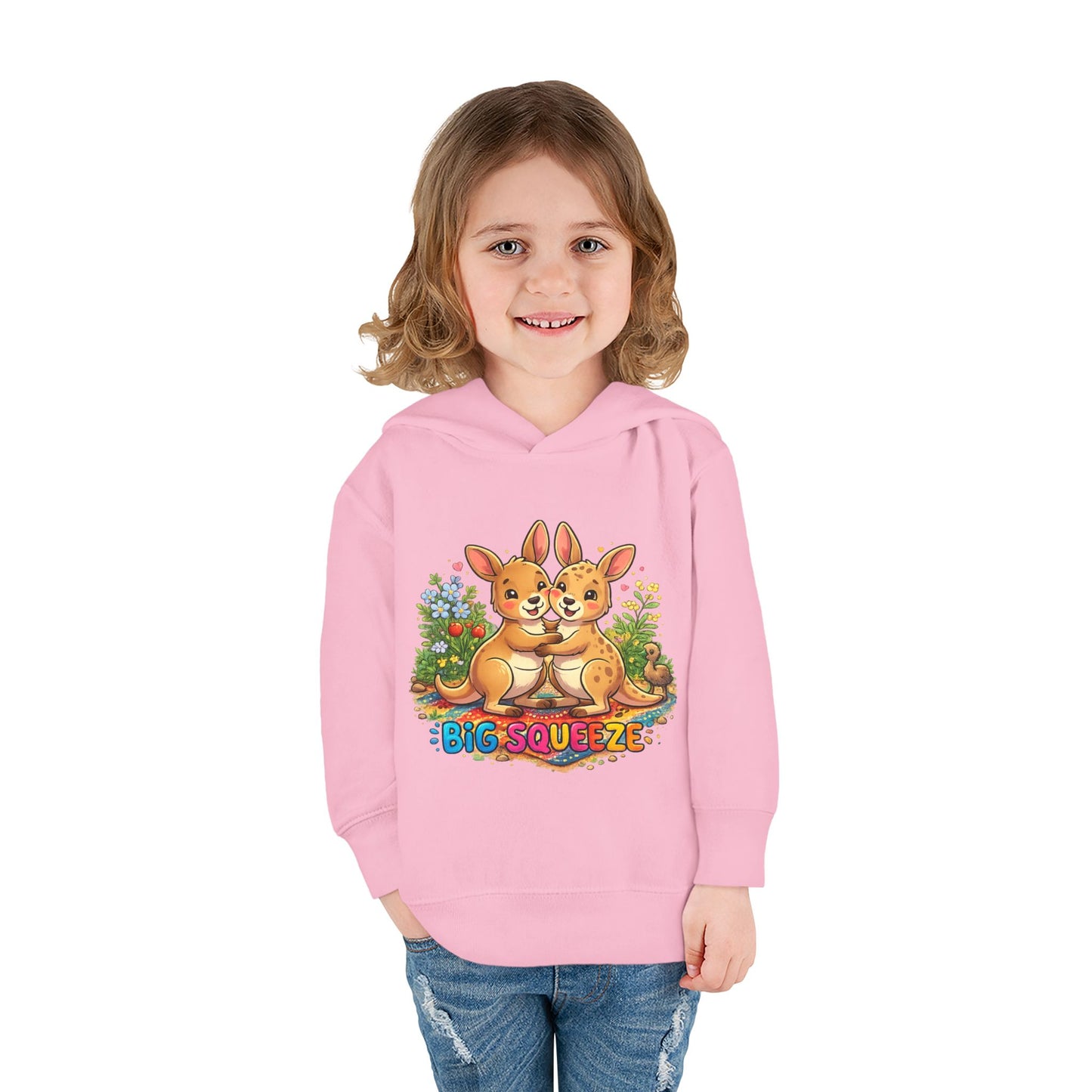 Big Squeeze Kangaroo Toddler Pullover Fleece Hoodie
