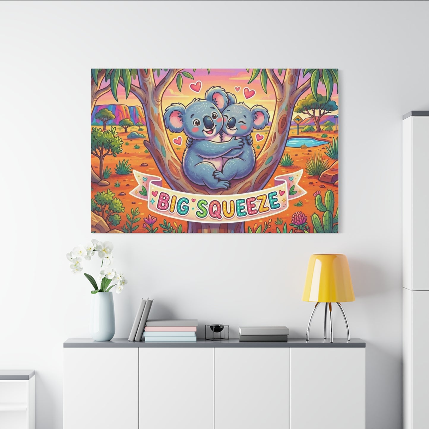 Big Squeeze Koala Classic Canvas